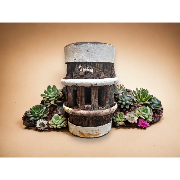 Antique Wagon Wheel Hub Chippy Farmhouse Industrial Decor Primitive Rustic Decor - Picture 5 of 10